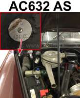Citroen-DS-11CV-HY - Identification plate color: AC632 AS. Mounted in the engine compartment Citroen DS