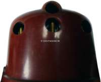 Citroen-DS-11CV-HY - Ducelier, distributor cap for Citroen 15CV. (6 cylinder). Lateral cable outlets! Height ov
