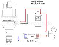 Citroen-2CV - Electronic ignition, 6 + 12 V. Suitable for all Citroen DS, 11CV, HY, without vacuum conne