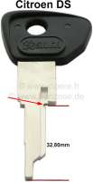 Alle - Starter lock blank key. Suitable for Citroen DS, up to year of construction 1974. For star