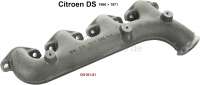 Citroen-2CV - Exhaust elbow, with securement for an heat protection shield. 4 in 1 manifold. Suitable fo
