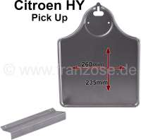 Citroen-2CV - License plate fixture Citroen HY Pick UP. Also universal usable. E.G. Peugeot 203 Pick UP.