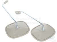 Citroen-DS-11CV-HY - Mirror, 2 pieces (1x on the left + 1x on the right). Suitable for Citroen HY. Dimension: 1