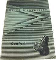 Citroen-2CV - Manual, for Citroen ID 19 Confort. Edition 1/1960. 40 pages. Reproduction. Language: Frenc