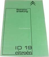 citroen ds 11cv hy operating instructions manual id 19 edition P38236 - Image 1