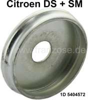 Citroen-DS-11CV-HY - Fixture (round plate) for the rear rubber stop. Suitable for Citroen DS + Citroen SM. Or. 