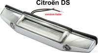 Citroen-DS-11CV-HY - Licence plate light complete with socket. Suitable for Citroen DS, Italian version.