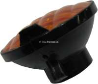 Citroen-DS-11CV-HY - Turn signal glass rear, with reflector. Suitable for Citroen DS berline (Non Pallas).