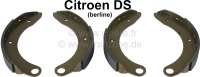 Citroen-DS-11CV-HY - Brake shoes rear (4 fittings, for both sides). Suitable for Citroen DS sedan! Installed fr
