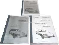 Citroen-DS-11CV-HY - Service manual for Citroen DS, starting from year of construction 1965. 3 books, altogethe