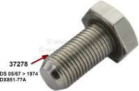 Citroen-DS-11CV-HY - Screw, for fixing the rear fender. Suitable for Citroen DS, from year of manufacture 05/19