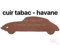 Citroen-DS-11CV-HY - Head rest narrow, suitable for Citroen DS. Leather brown Tabac. Per piece. Mounted from ab