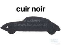 Citroen-DS-11CV-HY - Head rest wide, suitable for Citroen DS (2-piece). Leather black. Per piece.