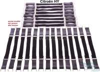 Citroen-DS-11CV-HY - Clamping strap set under seat. Suitable for Citroen HY, old version.