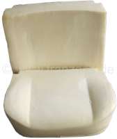 Citroen-DS-11CV-HY - Foam material upholstery for 1 seat in front (3 parts). Suitable for Citroen DS, starting 