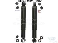Citroen-DS-11CV-HY - Shock absorber (2 pieces) oil pressure, for the rear axle. Suitable for Citroen 11CV + 15C