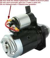 Citroen-DS-11CV-HY - Starter for Citroen DS, 10 teeth, with magnetic switch (new part). Built up to 09/1968. Th
