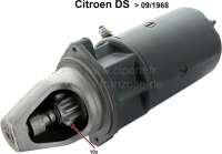 Citroen-DS-11CV-HY - Starter motor for Citroen DS, 10 teeth, without magnetic switch. Installed to year of cons