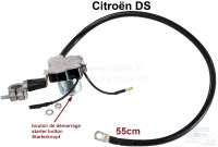 Citroen-2CV - Starter relay with 55cm cable length, mounted at the positive terminal of the battery. Sui