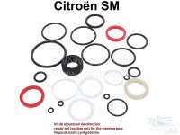 Alle - SM, repair set (sealing set) for the steering gear. Suitable for Citroen SM.