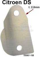 Citroen-DS-11CV-HY - Striker plate distance plate. Heavy one: 2,0mm. Suitable for Citroen DS. This plate is mou