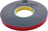 Citroen-2CV - Sticky tape on both sides, for trim. Wide one: 16mm. Length: 20 meters. Manufacturer: 3M (