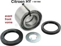 Citroen-DS-11CV-HY - Wheel bearing set in front. Suitable for Citroen HY, to year of construction 09/1966. Whee