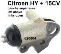 Citroen-DS-11CV-HY - Wheel brake cylinder in front on the left, above. Suitable for Citroen HY + Citroen 15CV. 