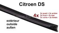 Citroen-DS-11CV-HY - Window Shaft seals outside (set of 4). Suitable for Citroen DS sedan.