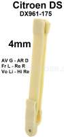 citroen ds 11cv hy window guide 4mm one disk on P35597 - Image 1