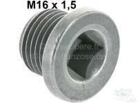 Peugeot - Oil drain screw without magnet (interior square 8x8). Thread: M16 x 1,5. Suitable for Peug
