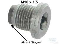 Sonstige-Citroen - Oil drain screw magnetic (interior square 8x8). Thread: M16 x 1,5. Suitable for Peugeot 20