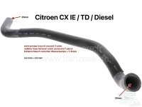 Sonstige-Citroen - CX, radiator hose between water pump and T-piece. Suitable for CX IE, CX Diesel (ZR) + Tur