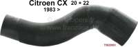 Alle - CX, radiator hose for the radiator expansion tank. Suitable for Citroen CX20 + CX22, start