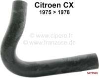 Alle - CX, radiator hose for the heat exchanger (heating). Suitable for Citroen CX, of year of co
