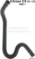 Sonstige-Citroen - CX, radiator hose on the right, for the heat exchanger (heating). Suitable for Citroen CX 