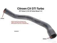 citroen engine cooling cx turbo radiator hose bottom left P42393 - Image 1