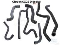 Sonstige-Citroen - CX25 D, Radiator hose set for CX25 Diesel from year of construction 1983. The set includes
