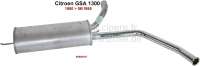 Sonstige-Citroen - Rear silencer. Suitable for Citroen GSA 1300, of year of construction 1980 to 06/1985. Or.