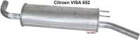 citroen exhaust system visa 652 silencer rear 2 P41434 - Image 1
