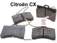 Alle - brake pads front Citroën CX, 99x80.5mm