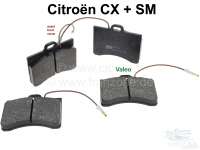 Citroen-2CV - brake pads front Citroën CX/SM   99x80.5mm
