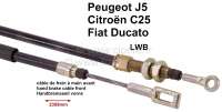 Citroen-2CV - P J5/C25/Ducato, hand brake cable in front. Suitable for Peugeot J5, Citroen C25. All mode