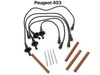 Peugeot - Ignition cable set. Suitable for 404 (1,6L) all model`s. Peugeot 504 (1,8L + Injection). 5