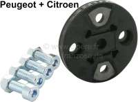 Citroen-2CV - P 505/Citroen/Renault, flexible disk steering column. Pitch diameter about 50mm. Suitable 