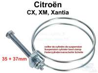 Sonstige-Citroen - Spring cylinder boot clamp small (for 35 + 37mm diameter). Suitable for Citroen CX, XM, Xa