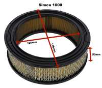 peugeot air filter simca 1000 150mm outside diameter 120mm P72778 20260529154120 - Image 1