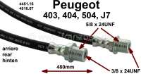 peugeot brake hoses p 403404504j7 hose rear 403 404 P74481 - Image 1
