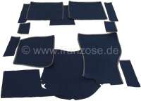 Peugeot - P 403, carpet set from Velour. Suitable for Peugeot 403 sedan. Color: dark blue.
