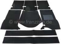 Peugeot - P 404, carpet set from Velour. Suitable for Peugeot 404 sedan. Color: black.